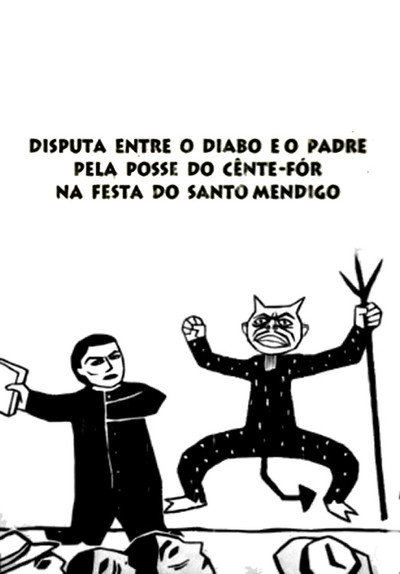 Póster de Disputa entre o Diabo e o Padre