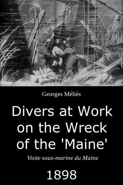 Póster de Divers at Work on the Wreck of the 'Maine'
