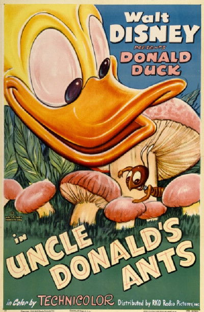 Póster de Donald y las hormigas