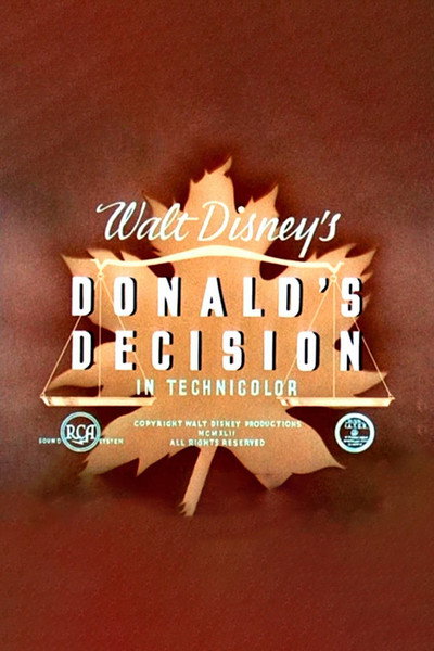 Póster de Donald's Decision