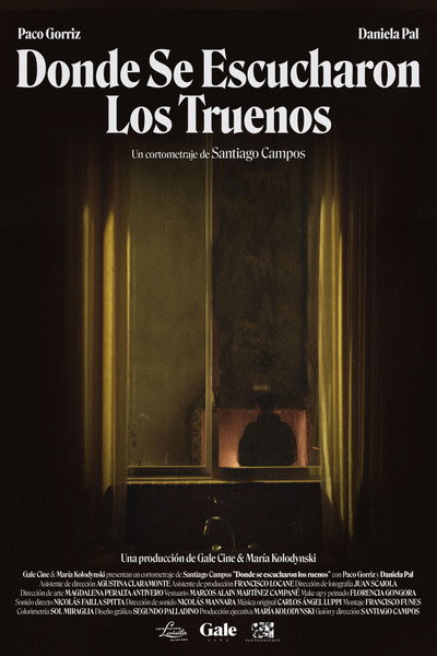 Póster de Donde se escucharon los truenos