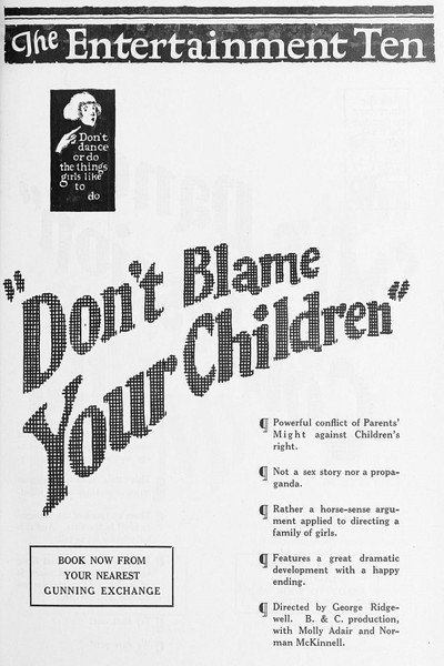 Póster de Don't Blame Your Children