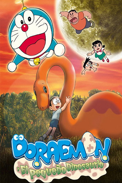 Póster de Doraemon i el petit dinosaure