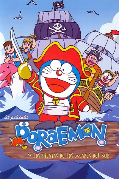 Póster de Doraemon i els pirates dels Mars del Sud