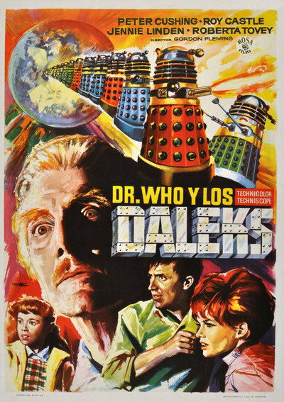 Póster de Dr. Who y los Daleks