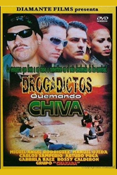 Póster de Drogadictos quemando chiva