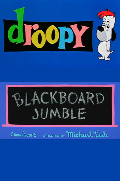 Póster de Droopy: En la escuela