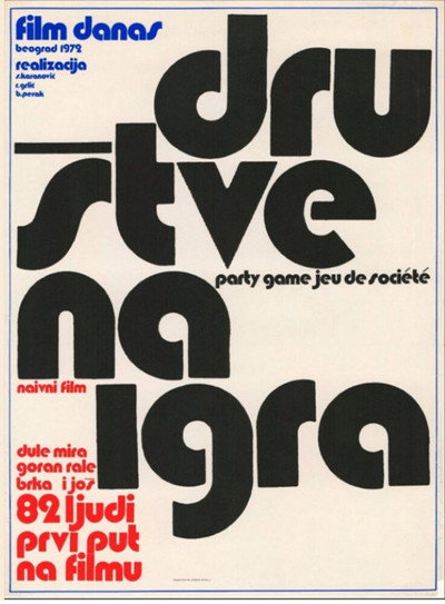 Póster de Drustvena igra