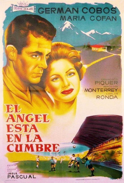 Póster de El ángel está en la cumbre