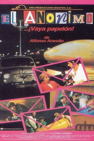 Póster de El anónimo... ¡vaya papelón!