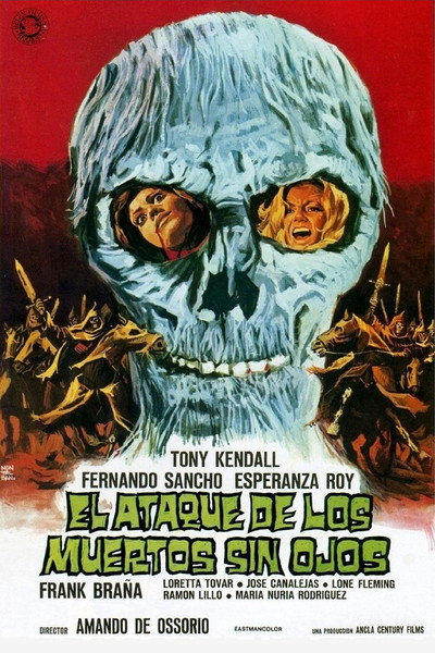 Póster de El ataque de los muertos sin ojos