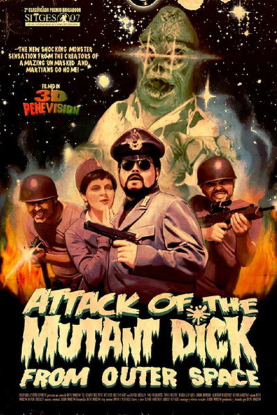 Póster de El Ataque del Pene Mutante del Espacio