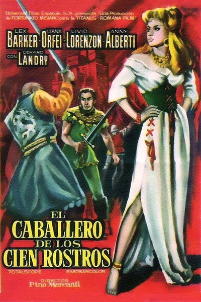Póster de El caballero de los cien Rostros