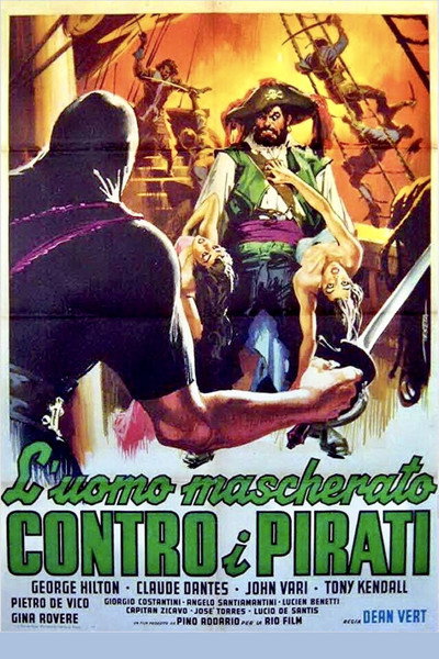 Póster de El enmascarado contra los piratas