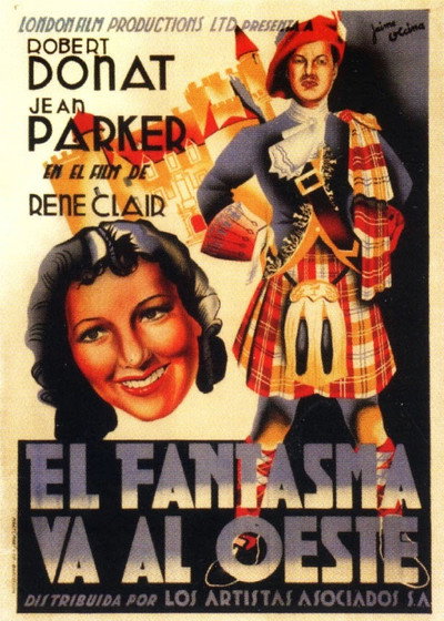 Póster de El fantasma va al Oeste