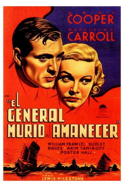 Póster de El general murió al amanecer