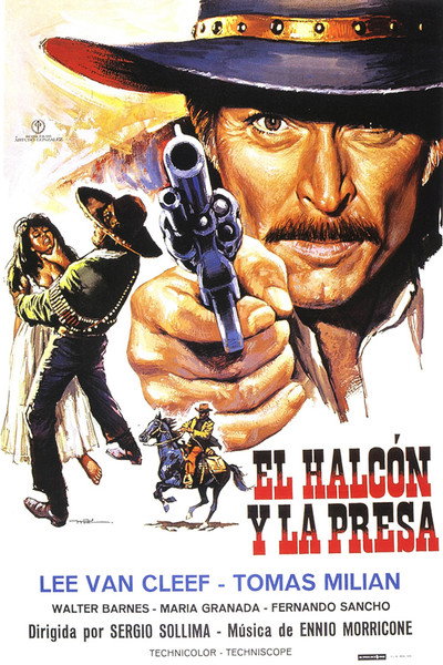 Póster de El halcón y la presa