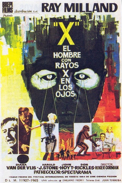 Póster de El hombre con rayos X en los ojos