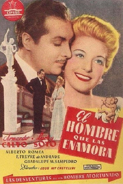 Póster de El hombre que las enamora