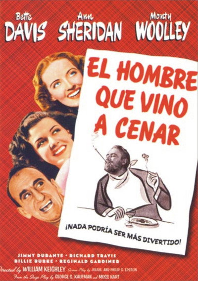 Póster de El hombre que vino a cenar