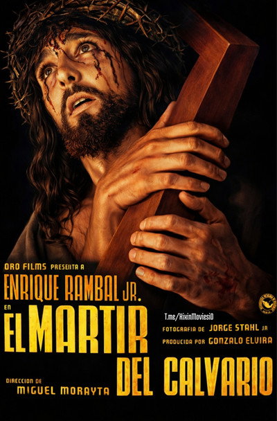 Póster de El mártir del Calvario