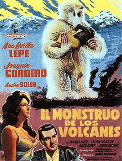 Póster de El monstruo de los volcanes