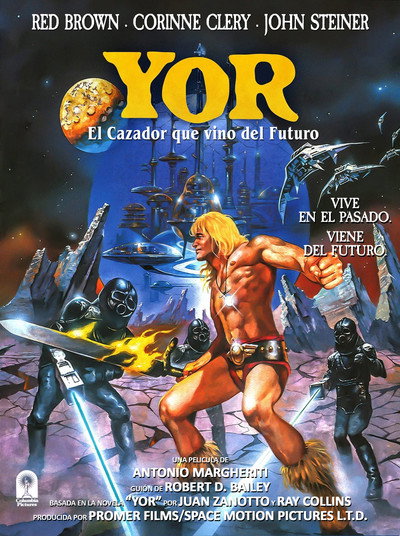 Póster de El mundo de Yor, el cazador del futuro