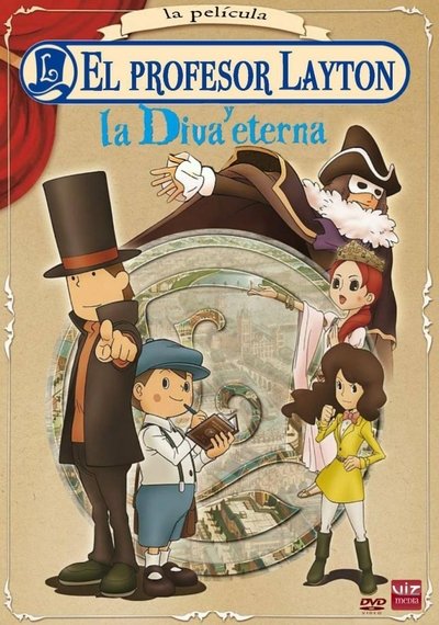 Póster de El profesor Layton y la diva eterna