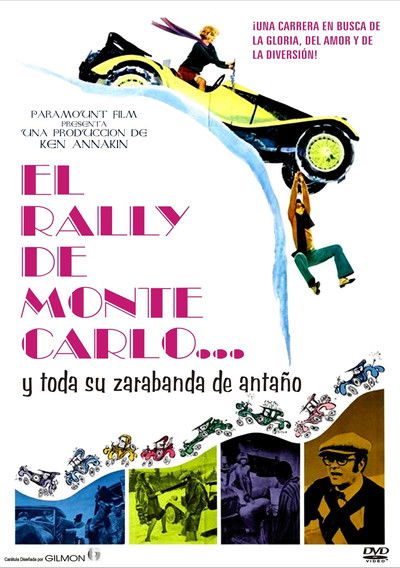 Póster de El rally de Montecarlo y los locos del volante