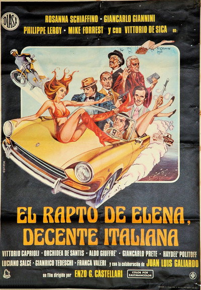 Póster de El rapto de Elena, la decente italiana