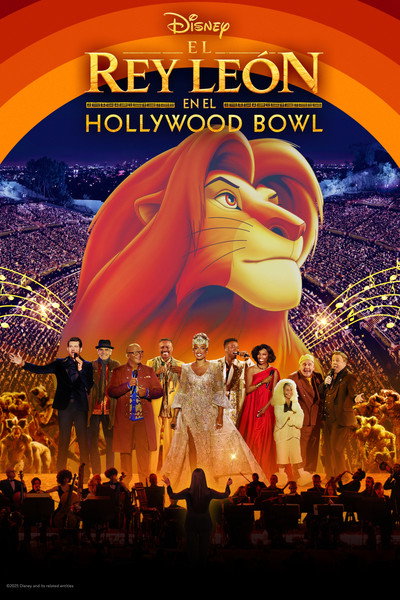 Póster de El rey león en el Hollywood Bowl