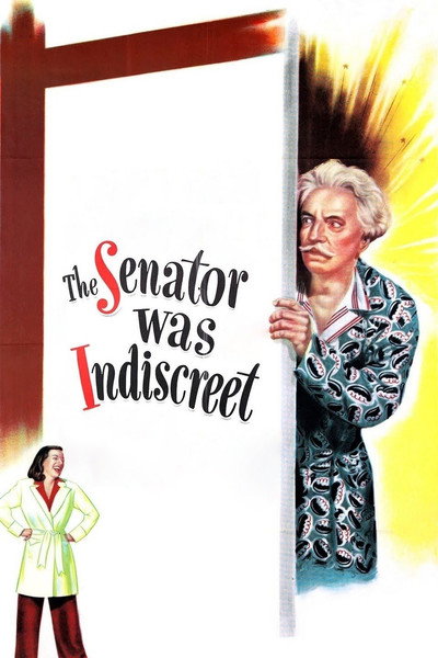 Póster de El senador fue indiscreto
