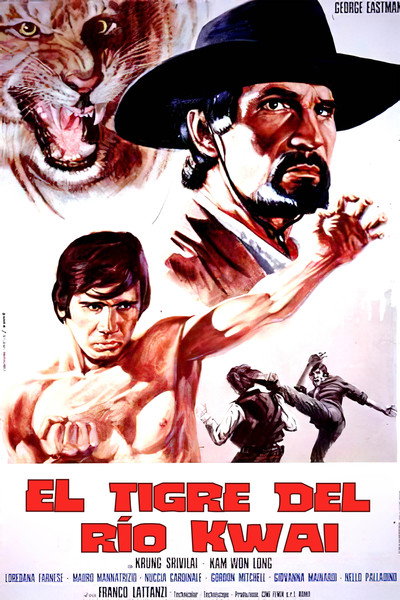 Póster de El tigre del río Kwai