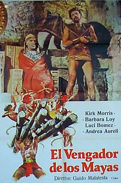 Póster de El vengador de los Mayas
