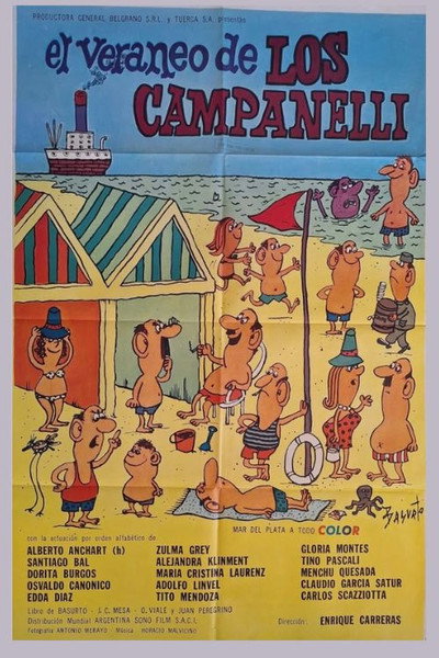 Póster de El veraneo de los Campanelli