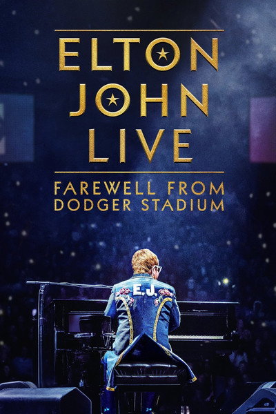 Póster de Elton John en vivo: despedida del estadio de los Dodgers