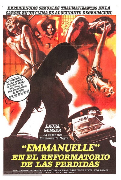 Póster de Emanuelle en el reformatorio de las perdidas