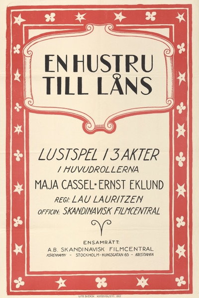 Póster de En hustru till låns