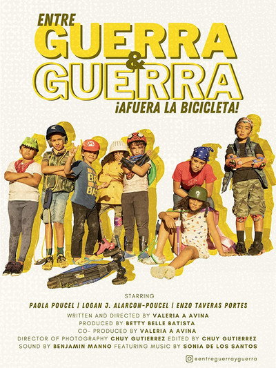 Póster de Entre Guerra y Guerra.. Afuera la Bicicleta