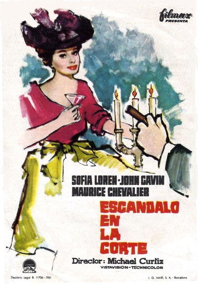 Póster de Escándalo en la corte