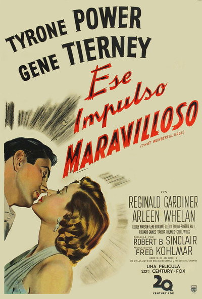 Póster de Ese impulso maravilloso