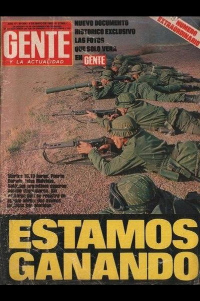 Póster de Estamos ganando, periodismo y censura en la guerra de Malvinas