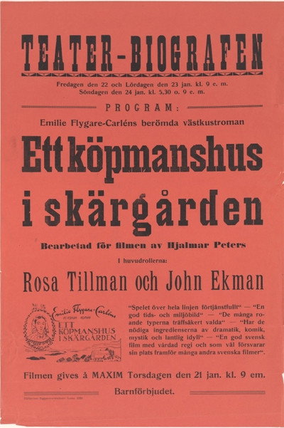 Póster de Ett köpmanshus i skärgården