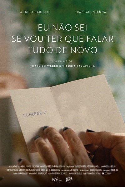 Póster de Eu Não sei Se vou Ter que Falar Tudo de Novo
