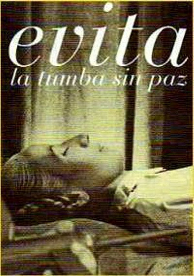 Póster de Evita, una tumba sin paz