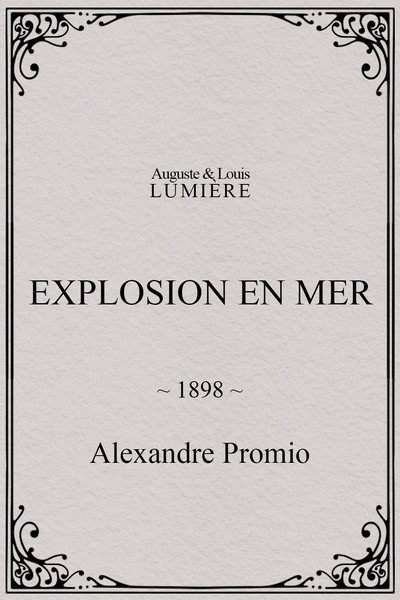 Póster de Explosion en mer