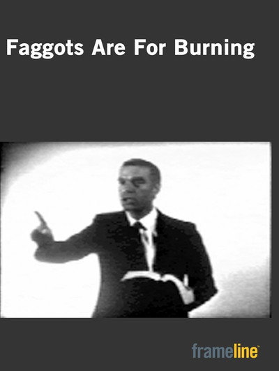 Póster de Faggots Are for Burning