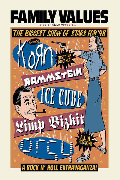 Póster de Family Values Fall Tour '98