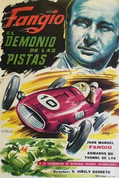 Póster de Fangio, el demonio de la pista