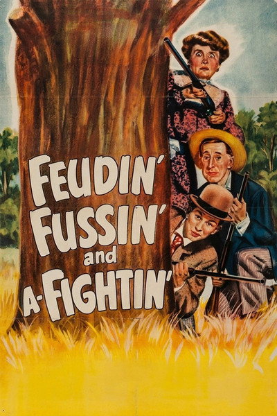 Póster de Feudin', Fussin' and A-Fightin'